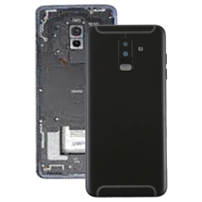 For Galaxy A6+ (2018) / A605 Back Cover with Side Keys & Camera Lens (Black) - Back Cover by buy2fix | Online Shopping UK | buy2fix