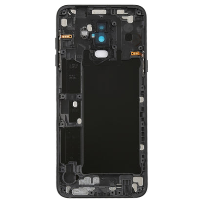 For Galaxy A6+ (2018) / A605 Back Cover with Side Keys & Camera Lens (Black) - Back Cover by buy2fix | Online Shopping UK | buy2fix