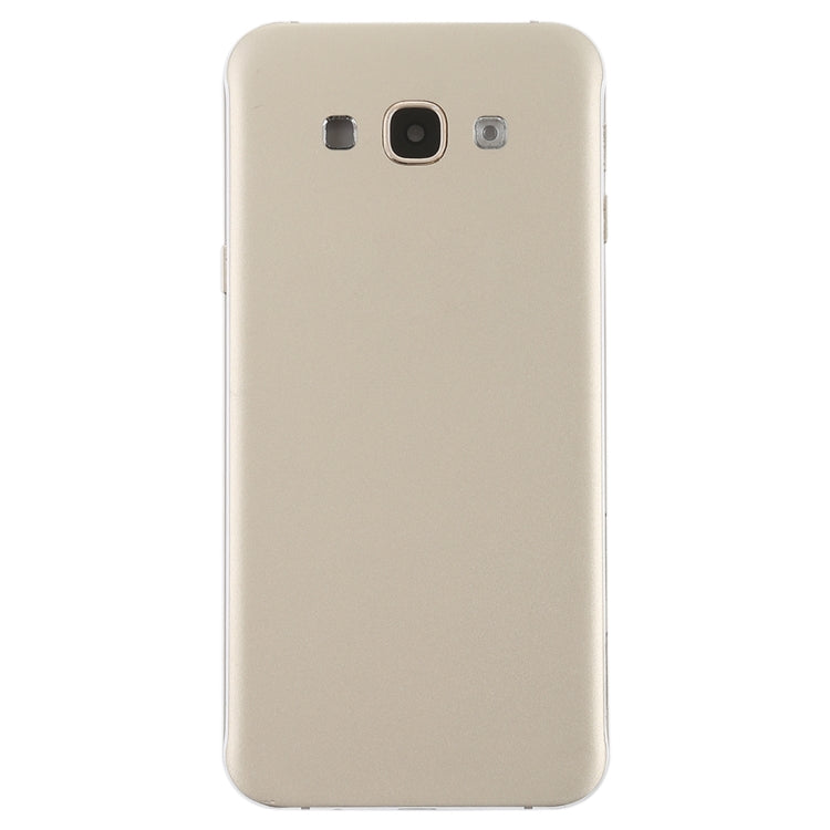 For Galaxy A8 Back Cover with Side Keys & Camera Lens (Gold) - Back Cover by buy2fix | Online Shopping UK | buy2fix