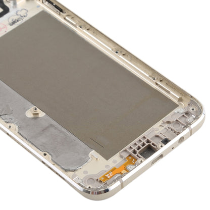 For Galaxy A8 Back Cover with Side Keys & Camera Lens (Gold) - Back Cover by buy2fix | Online Shopping UK | buy2fix