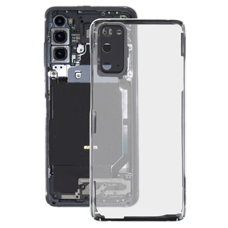 For Samsung Galaxy S20 SM-G980 SM-G980F SM-G980F/DS Glass Transparent Battery Back Cover (Transparent) - Back Cover by buy2fix | Online Shopping UK | buy2fix