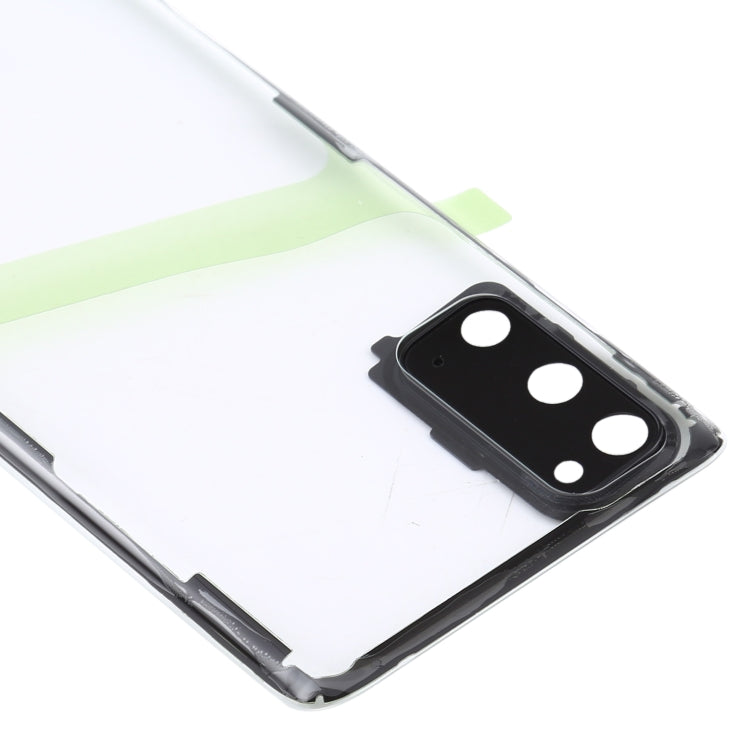 For Samsung Galaxy S20 SM-G980 SM-G980F SM-G980F/DS Glass Transparent Battery Back Cover (Transparent) - Back Cover by buy2fix | Online Shopping UK | buy2fix