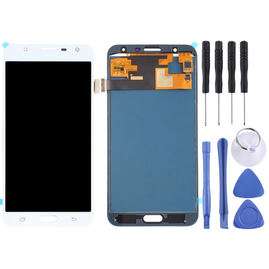 TFT LCD Screen for Galaxy J7 Neo, J701F/DS, J701M With Digitizer Full Assembly (White) - LCD Screen by buy2fix | Online Shopping UK | buy2fix