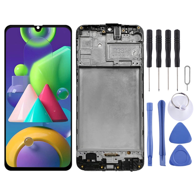 Original LCD Screen for Samsung Galaxy M21 SM-M215 Digitizer Full Assembly With Frame - LCD Screen by buy2fix | Online Shopping UK | buy2fix