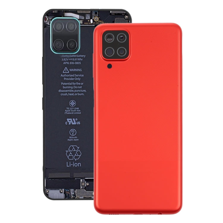 For Samsung Galaxy A12 Battery Back Cover (Red) - Back Cover by buy2fix | Online Shopping UK | buy2fix