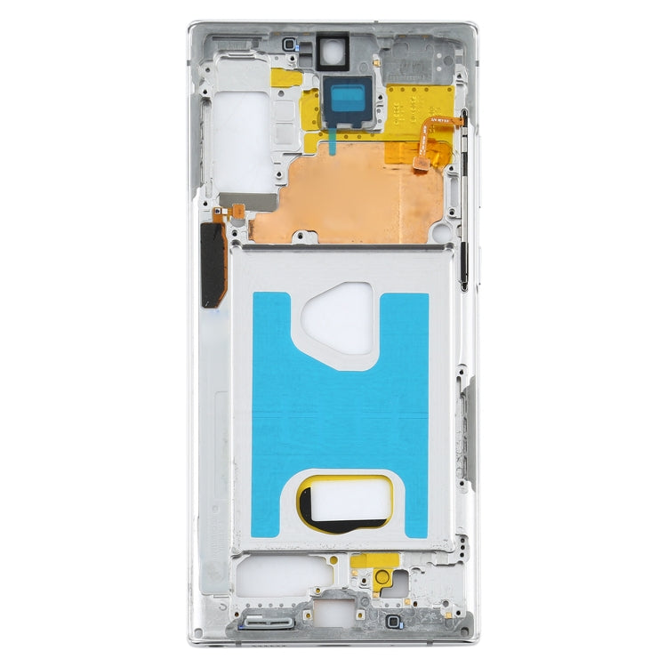 For Samsung Galaxy Note10+ 5G SM-N976F  Middle Frame Bezel Plate (White) - Frame Bezel Plate by buy2fix | Online Shopping UK | buy2fix