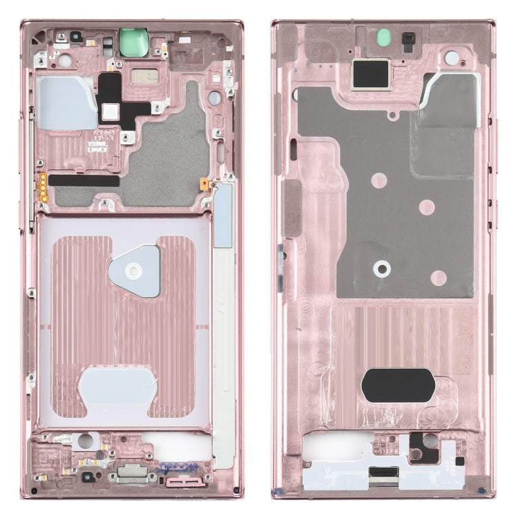 For Samsung Galaxy Note20 Ultra SM-N985F Middle Frame Bezel Plate With Parts (Pink) - Frame Bezel Plate by buy2fix | Online Shopping UK | buy2fix
