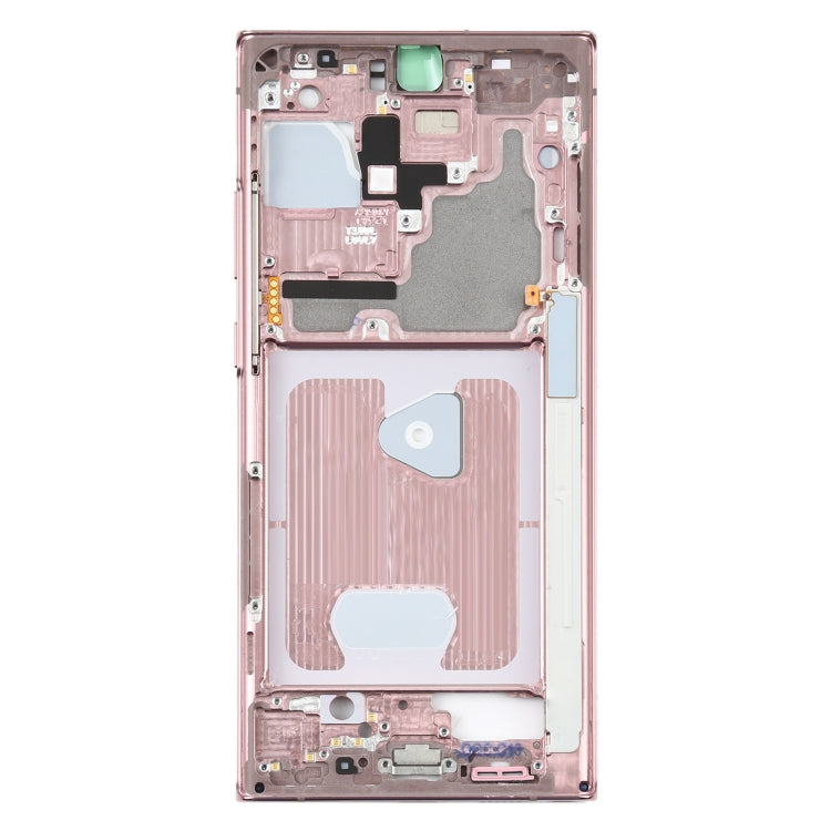 For Samsung Galaxy Note20 Ultra SM-N985F Middle Frame Bezel Plate With Parts (Pink) - Frame Bezel Plate by buy2fix | Online Shopping UK | buy2fix