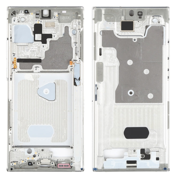 For Samsung Galaxy Note20 Ultra SM-N985F Middle Frame Bezel Plate With Parts (Silver) - Frame Bezel Plate by buy2fix | Online Shopping UK | buy2fix