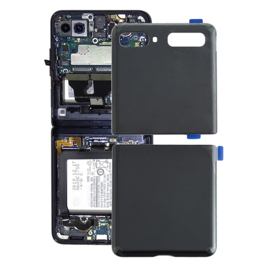 For Samsung Galaxy Z Flip 5G SM-F707 Battery Back Cover (Black) - Back Cover by buy2fix | Online Shopping UK | buy2fix