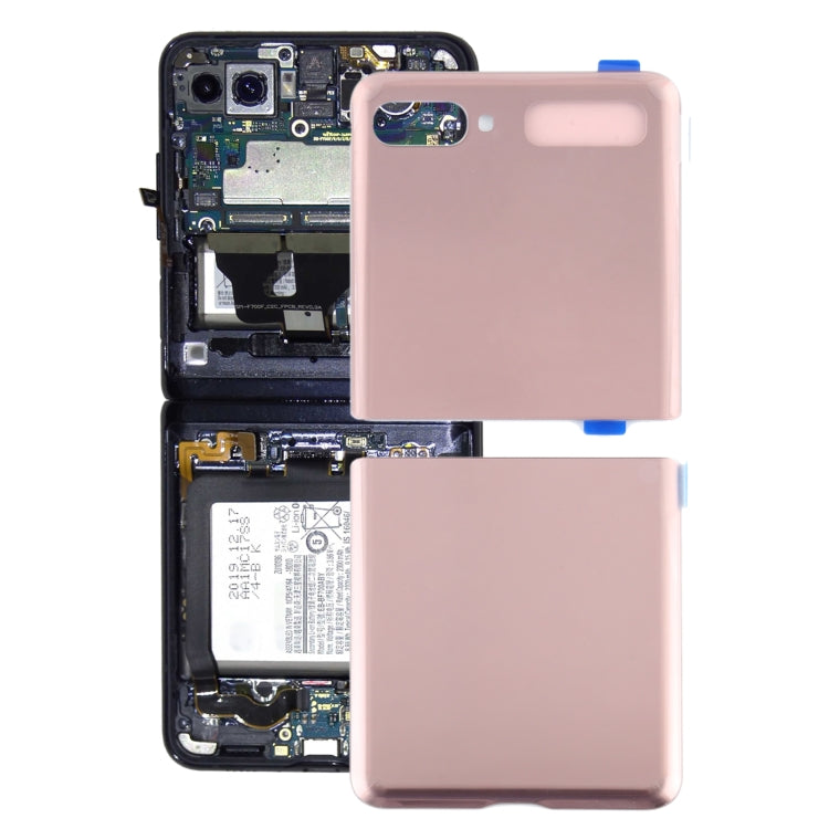 For Samsung Galaxy Z Flip 5G SM-F707 Battery Back Cover (Pink) - Back Cover by buy2fix | Online Shopping UK | buy2fix
