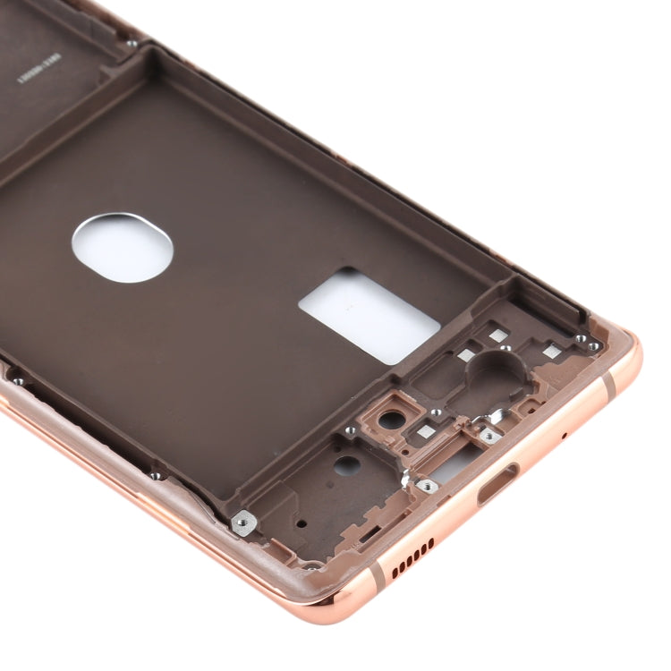 For Samsung Galaxy S20 FE  Middle Frame Bezel Plate (Gold) - Frame Bezel Plate by buy2fix | Online Shopping UK | buy2fix