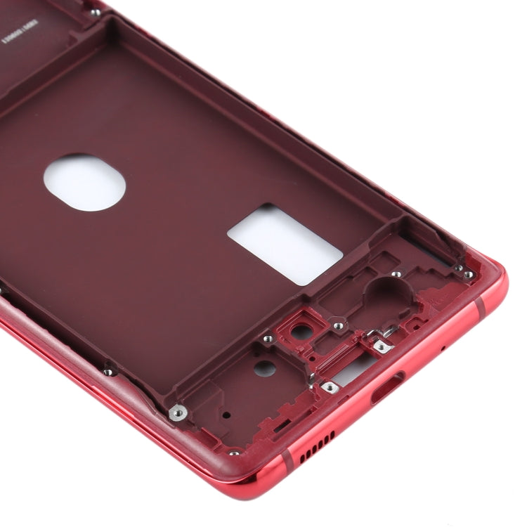 For Samsung Galaxy S20 FE  Middle Frame Bezel Plate (Red) - Frame Bezel Plate by buy2fix | Online Shopping UK | buy2fix