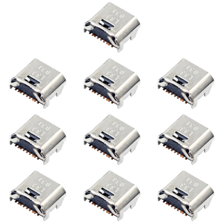 For Galaxy Tab E 8.0 T375 T377 T280 T285 T580 T585 10pcs Charging Port Connector - Tail Connector by buy2fix | Online Shopping UK | buy2fix