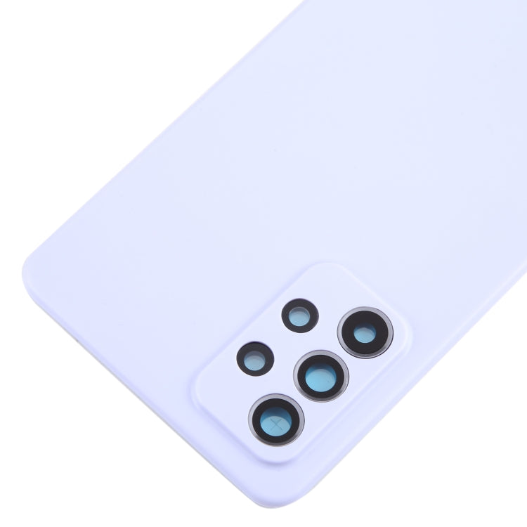 For Samsung Galaxy A52 5G / A52 4G Battery Back Cover with Camera Lens Cover(Purple) - Back Cover by buy2fix | Online Shopping UK | buy2fix