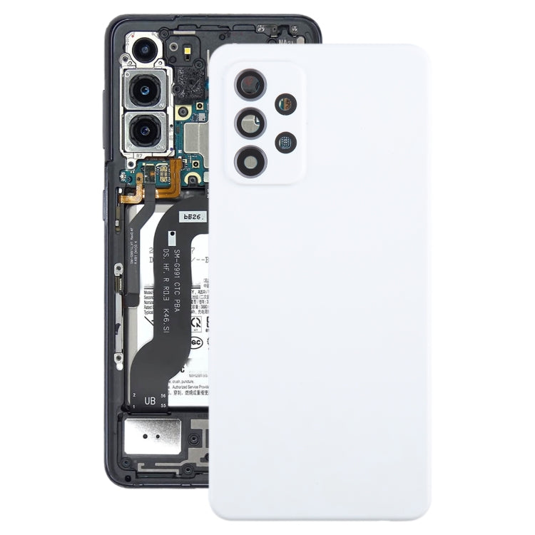 For Samsung Galaxy A52 5G / A52 4G Battery Back Cover with Camera Lens Cover(White) - Back Cover by buy2fix | Online Shopping UK | buy2fix