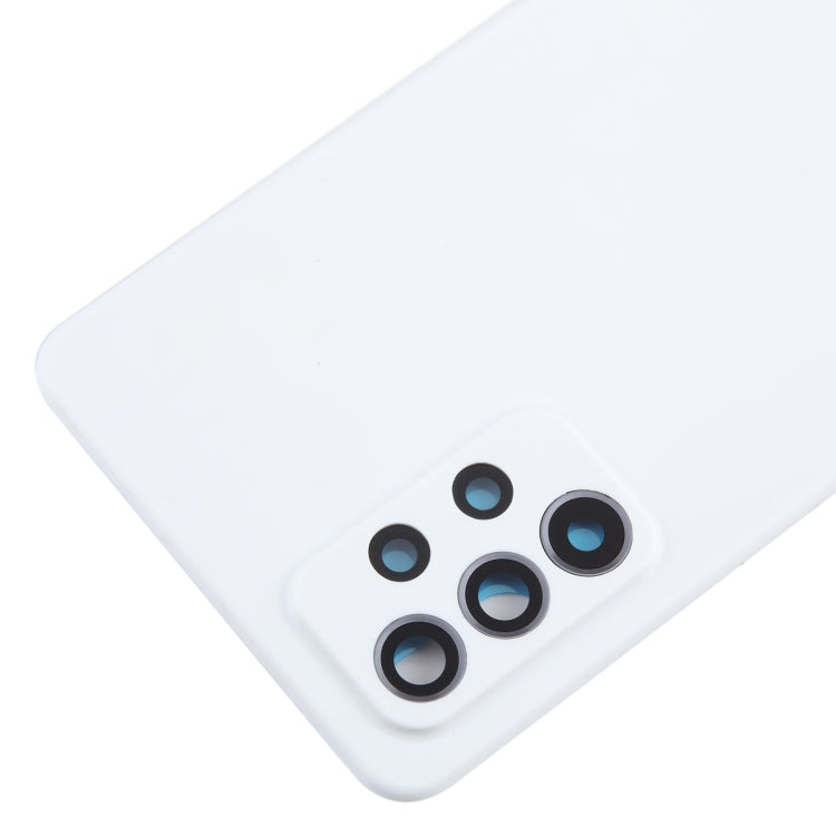 For Samsung Galaxy A52 5G / A52 4G Battery Back Cover with Camera Lens Cover(White) - Back Cover by buy2fix | Online Shopping UK | buy2fix