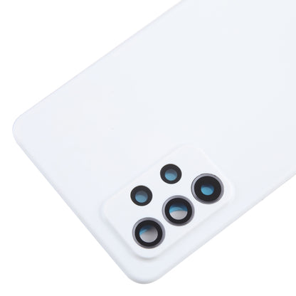For Samsung Galaxy A52 5G / A52 4G Battery Back Cover with Camera Lens Cover(White) - Back Cover by buy2fix | Online Shopping UK | buy2fix