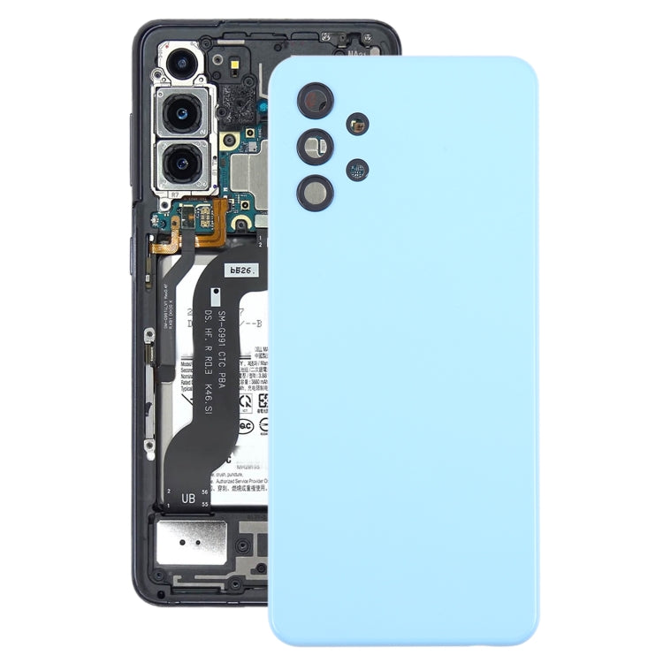 For Samsung Galaxy A32 5G Battery Back Cover with Camera Lens Cover(Blue) - Back Cover by buy2fix | Online Shopping UK | buy2fix