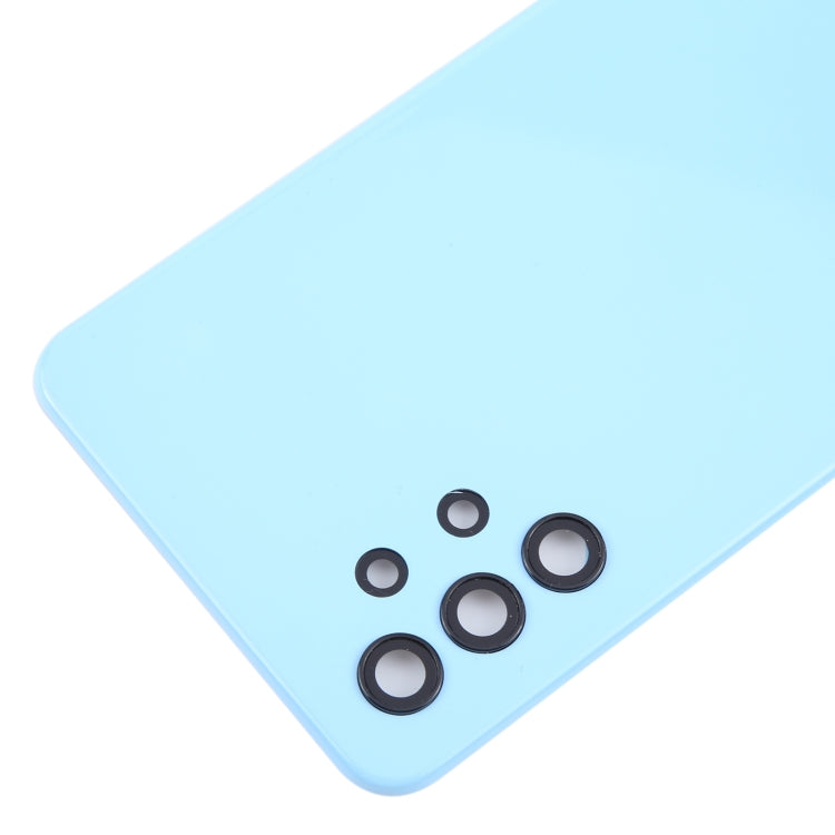 For Samsung Galaxy A32 5G Battery Back Cover with Camera Lens Cover(Blue) - Back Cover by buy2fix | Online Shopping UK | buy2fix