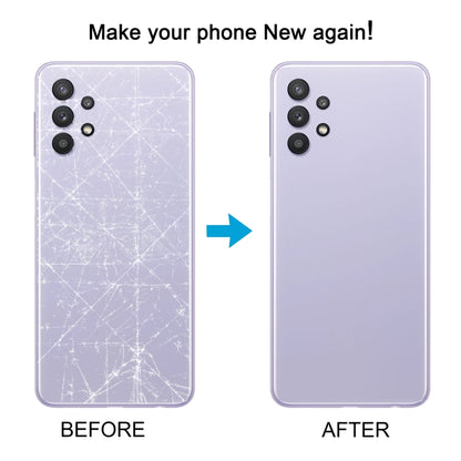 For Samsung Galaxy A32 5G Battery Back Cover with Camera Lens Cover(Blue) - Back Cover by buy2fix | Online Shopping UK | buy2fix