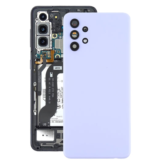 For Samsung Galaxy A32 5G Battery Back Cover with Camera Lens Cover (Purple) - Camera Series by buy2fix | Online Shopping UK | buy2fix