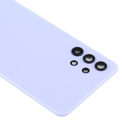 For Samsung Galaxy A32 5G Battery Back Cover with Camera Lens Cover (Purple) - Camera Series by buy2fix | Online Shopping UK | buy2fix
