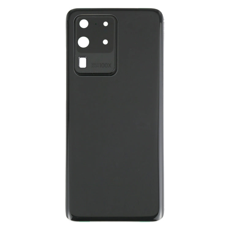For Samsung Galaxy S20 Ultra Battery Back Cover with Camera Lens Cover (Black) - Back Cover by buy2fix | Online Shopping UK | buy2fix