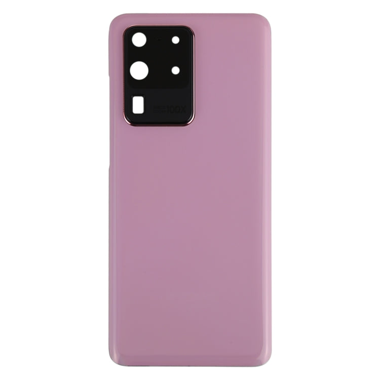 For Samsung Galaxy S20 Ultra Battery Back Cover with Camera Lens Cover (Pink) - Back Cover by buy2fix | Online Shopping UK | buy2fix