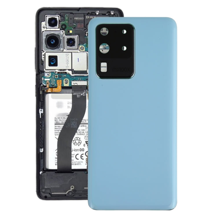 For Samsung Galaxy S20 Ultra Battery Back Cover with Camera Lens Cover (Blue) - Back Cover by buy2fix | Online Shopping UK | buy2fix