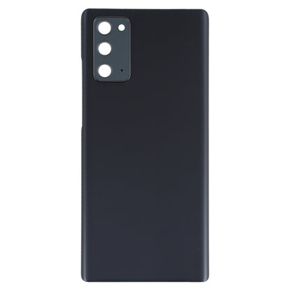 For Samsung Galaxy Note20 Battery Back Cover with Camera Lens Cover (Black) - Back Cover by buy2fix | Online Shopping UK | buy2fix