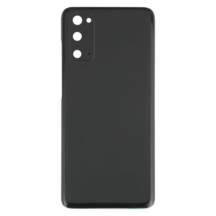 For Samsung Galaxy S20 Battery Back Cover with Camera Lens Cover (Black) - Back Cover by buy2fix | Online Shopping UK | buy2fix