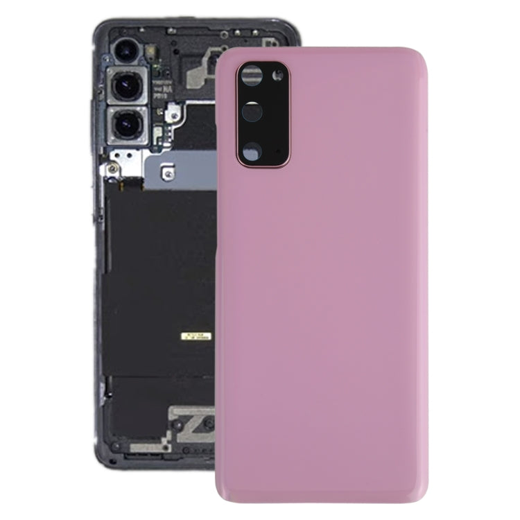 For Samsung Galaxy S20 Battery Back Cover with Camera Lens Cover (Pink) - Back Cover by buy2fix | Online Shopping UK | buy2fix