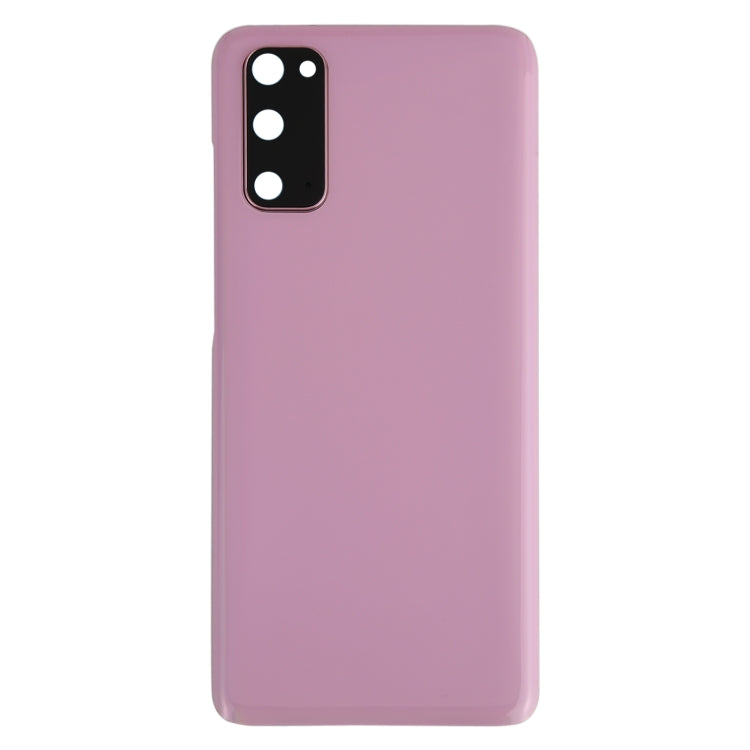 For Samsung Galaxy S20 Battery Back Cover with Camera Lens Cover (Pink) - Back Cover by buy2fix | Online Shopping UK | buy2fix