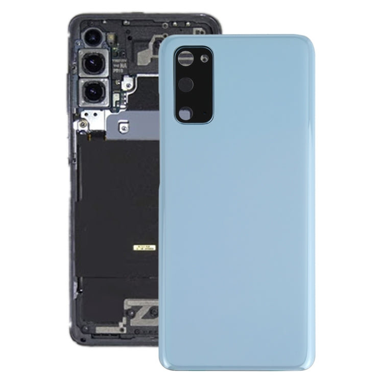 For Samsung Galaxy S20 Battery Back Cover with Camera Lens Cover (Blue) - Back Cover by buy2fix | Online Shopping UK | buy2fix