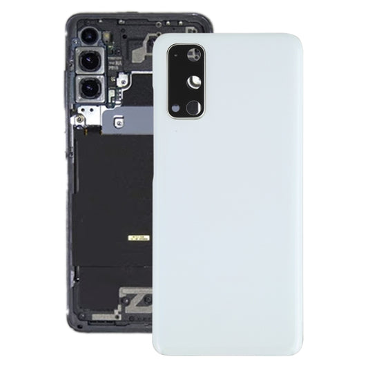 For Samsung Galaxy S20 Battery Back Cover with Camera Lens Cover (White) - Back Cover by buy2fix | Online Shopping UK | buy2fix