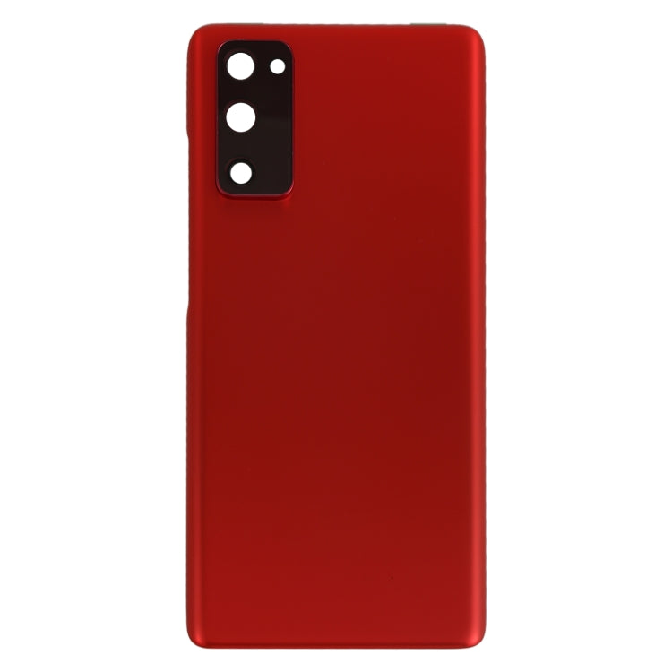 For Samsung Galaxy S20 FE Battery Back Cover with Camera Lens Cover (Red) - Back Cover by buy2fix | Online Shopping UK | buy2fix