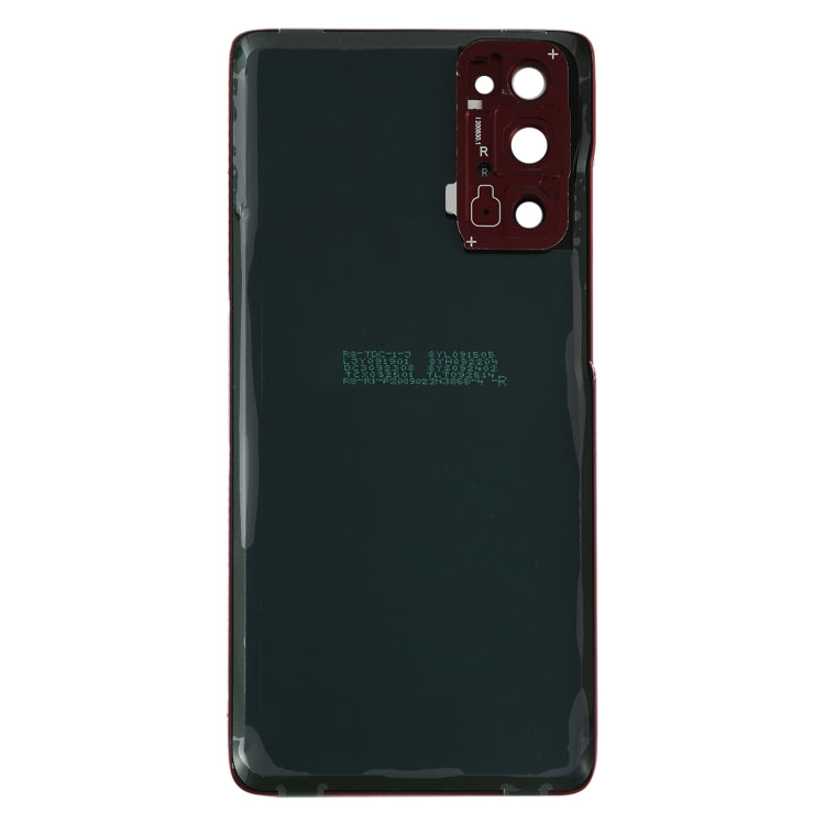 For Samsung Galaxy S20 FE Battery Back Cover with Camera Lens Cover (Red) - Back Cover by buy2fix | Online Shopping UK | buy2fix
