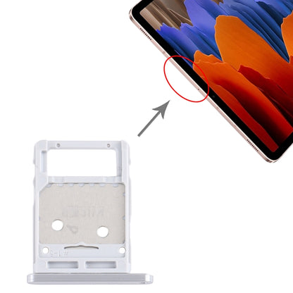 For Samsung Galaxy Tab S7 SM-T870/T875 SIM Card Tray + Micro SD Card Tray (Silver) - Card Tray by buy2fix | Online Shopping UK | buy2fix