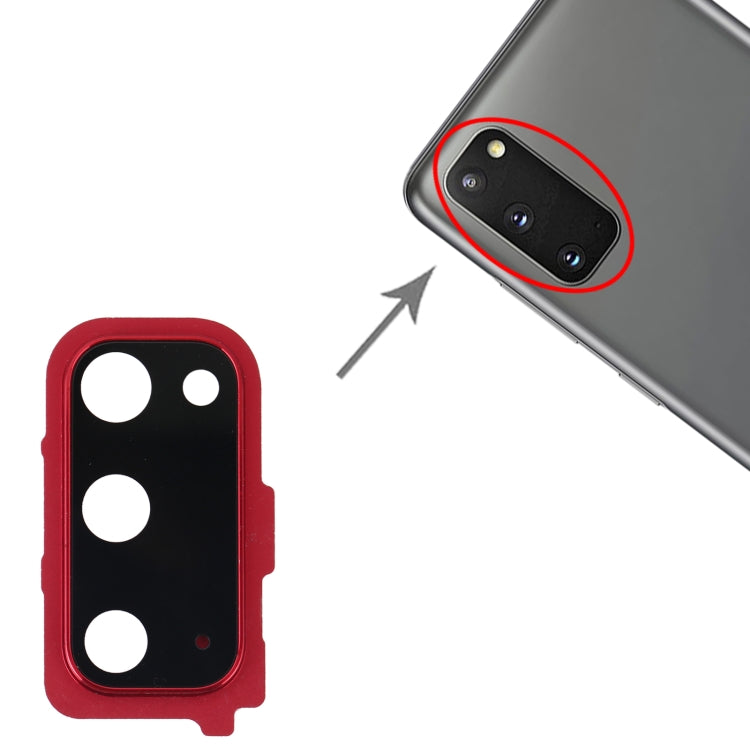 For Samsung Galaxy S20 Camera Lens Cover (Red) - Camera Series by buy2fix | Online Shopping UK | buy2fix