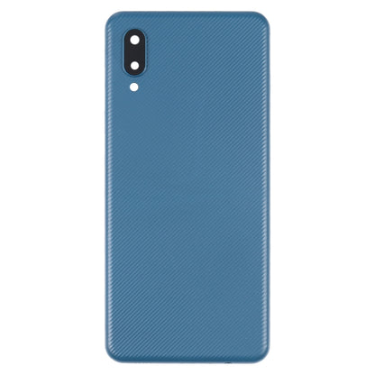 For Samsung Galaxy A02 Battery Back Cover with Camera Lens Cover (Blue) - Back Cover by buy2fix | Online Shopping UK | buy2fix