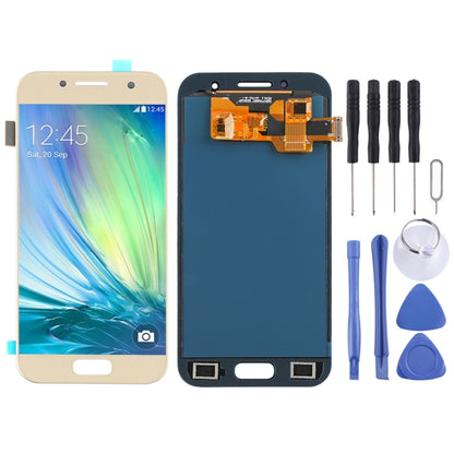 TFT LCD Screen for Galaxy A3 (2017), A320FL, A320F, A320F/DS, A320Y/DS, A320Y With Digitizer Full Assembly (Gold) - LCD Screen by buy2fix | Online Shopping UK | buy2fix