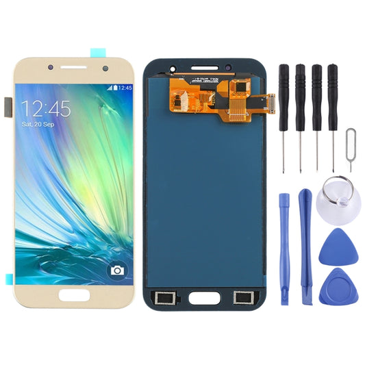 TFT LCD Screen for Galaxy A3 (2017), A320FL, A320F, A320F/DS, A320Y/DS, A320Y With Digitizer Full Assembly (Gold) - LCD Screen by buy2fix | Online Shopping UK | buy2fix