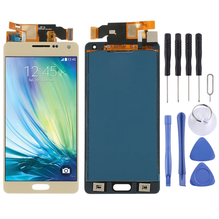 TFT LCD Screen for Galaxy A5, A500F, A500FU, A500M, A500Y, A500YZ With Digitizer Full Assembly (Gold) - LCD Screen by buy2fix | Online Shopping UK | buy2fix
