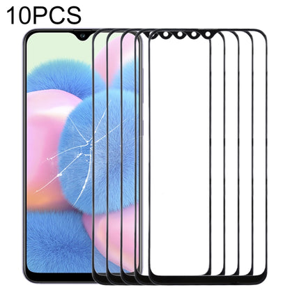 For Samsung Galaxy A30s 10pcs Front Screen Outer Glass Lens (Black) - Outer Glass Lens by buy2fix | Online Shopping UK | buy2fix