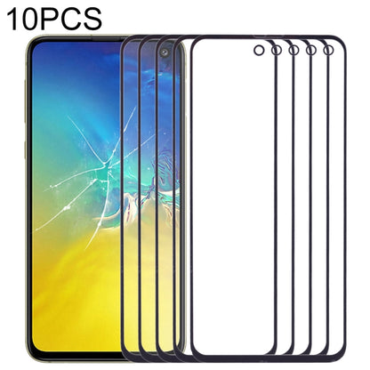 For Samsung Galaxy S10e SM-G970F/DS, SM-G970U, SM-G970W 10pcs Front Screen Outer Glass Lens (Black) - Outer Glass Lens by buy2fix | Online Shopping UK | buy2fix