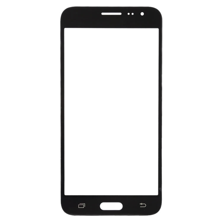 For Samsung Galaxy J3 (2016) / J320FN / J320F / J320G / J320M / J320A / J320V / J320P 10pcs Front Screen Outer Glass Lens (Black) - Outer Glass Lens by buy2fix | Online Shopping UK | buy2fix