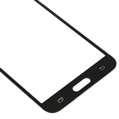 For Samsung Galaxy J3 (2016) / J320FN / J320F / J320G / J320M / J320A / J320V / J320P 10pcs Front Screen Outer Glass Lens (Black) - Outer Glass Lens by buy2fix | Online Shopping UK | buy2fix