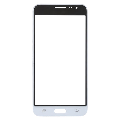 For Samsung Galaxy J3 (2016) / J320FN / J320F / J320G / J320M / J320A / J320V / J320P 10pcs Front Screen Outer Glass Lens (White) - Outer Glass Lens by buy2fix | Online Shopping UK | buy2fix