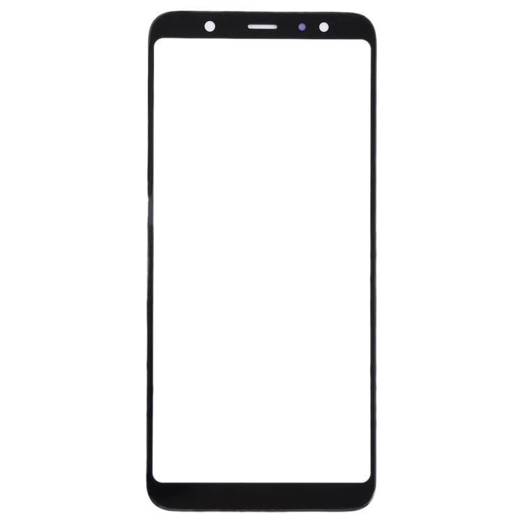 For Samsung Galaxy A6+ (2018) / A605  10pcs Front Screen Outer Glass Lens (Black) - Outer Glass Lens by buy2fix | Online Shopping UK | buy2fix